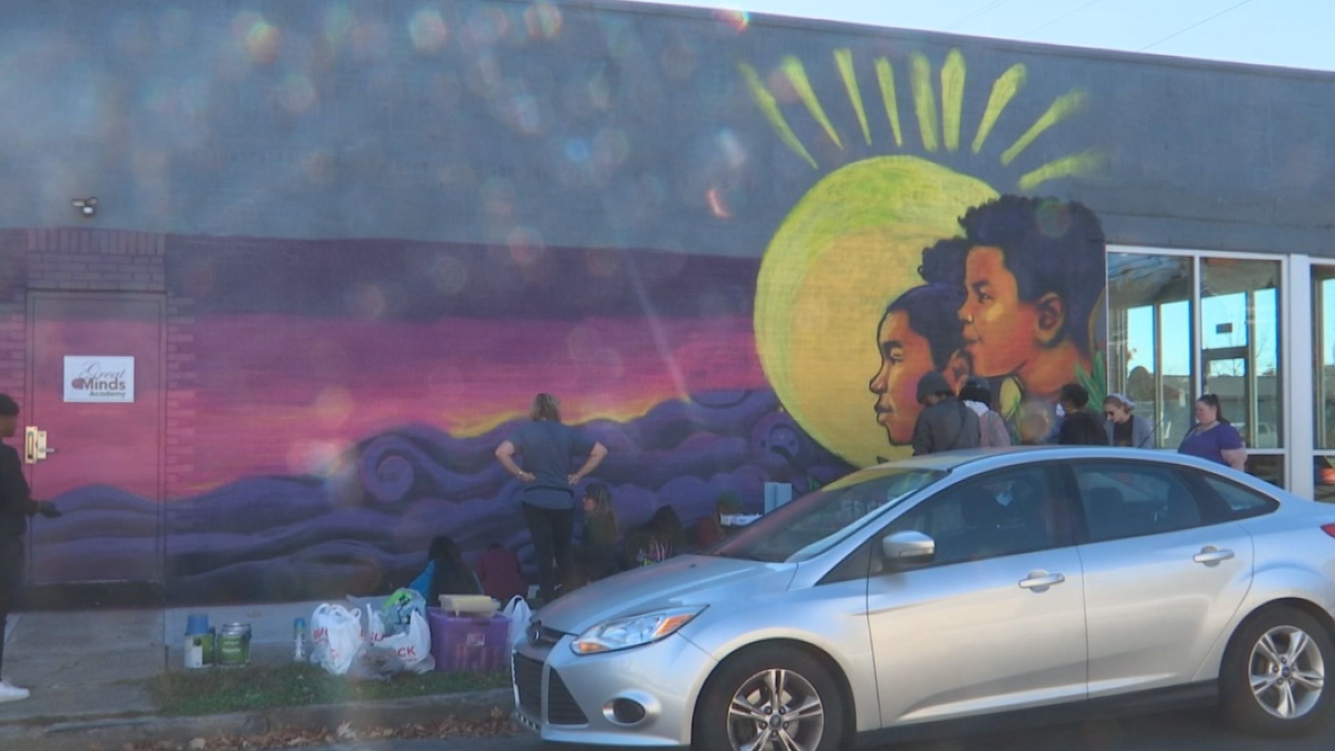 Organizers said the mural should be finished over the weekend. The organization is working to create 10 murals in a two-year span.