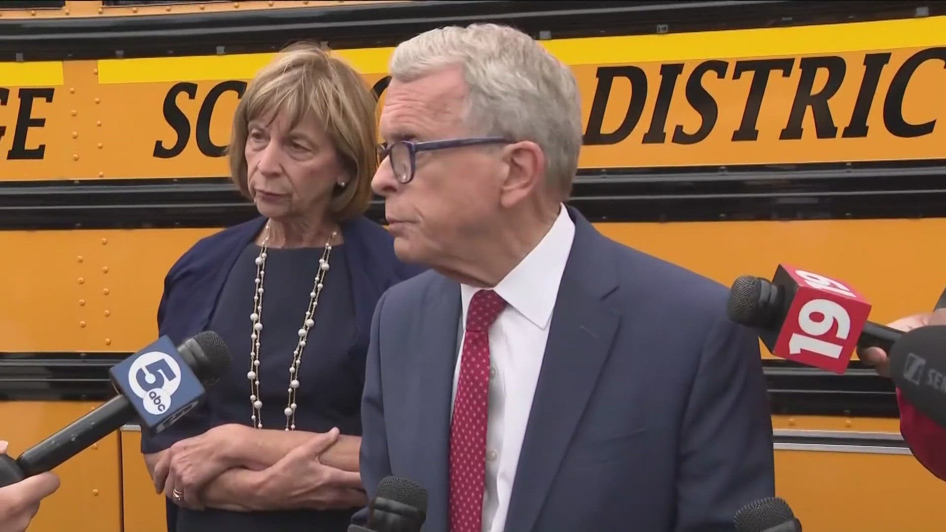 Gov. Mike DeWine on Wednesday announced more than a dozen people will serve on a group looking into safety on school buses.