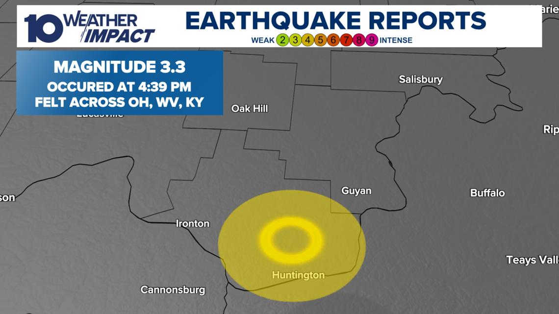 A 3.3 magnitude earthquake was detected in southern Ohio on Monday