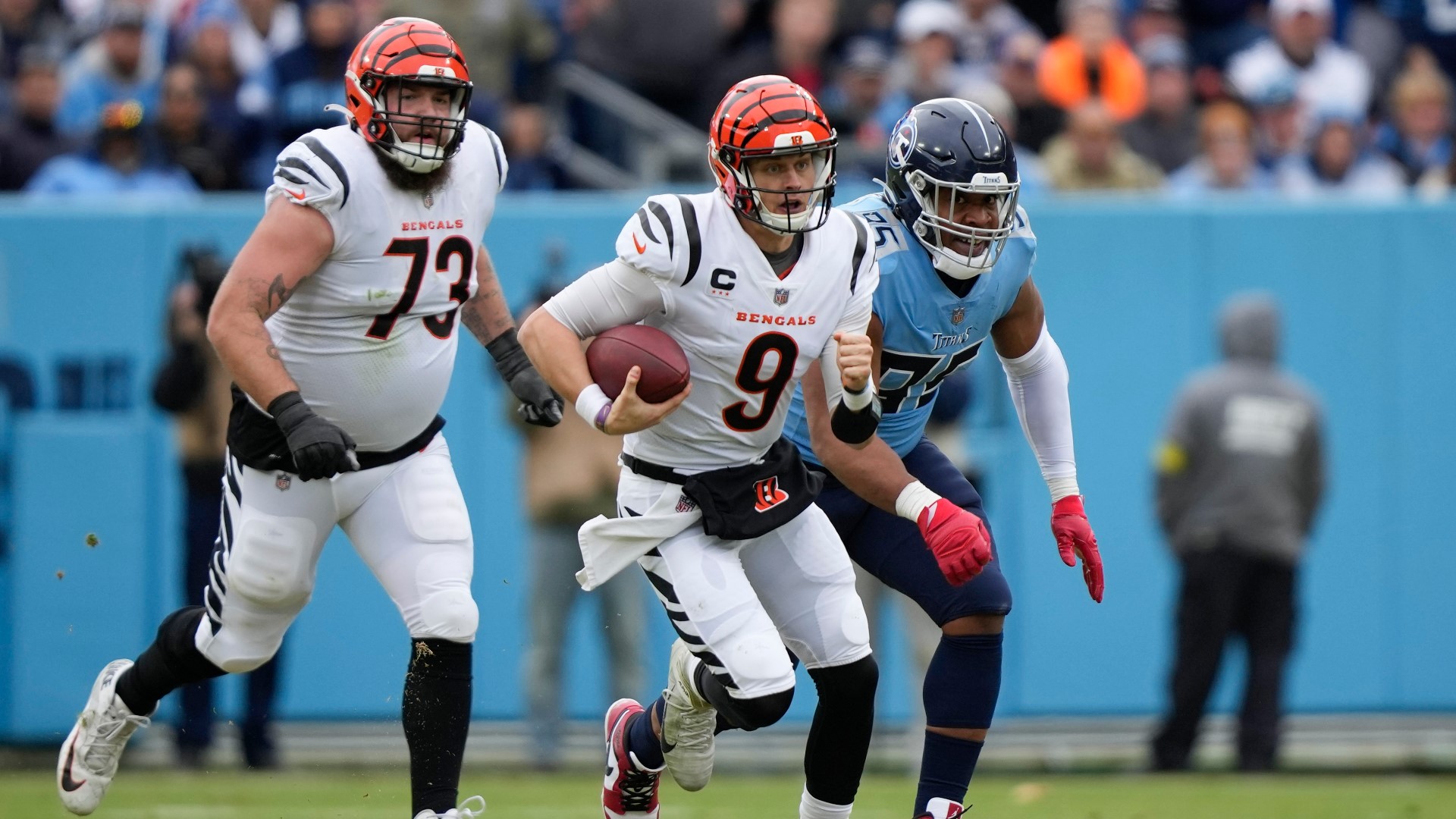 Joe Burrow's Touchdown To Higgins Lifts Bengals Over Titans 20-16 ...