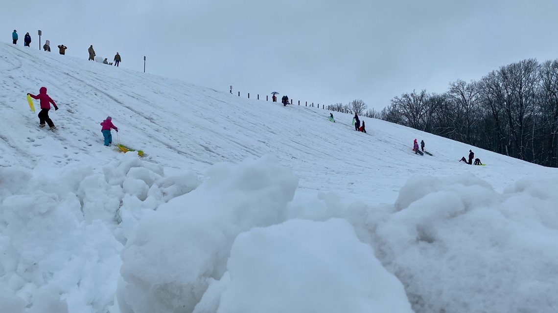 LIST Sledding hills in central Ohio