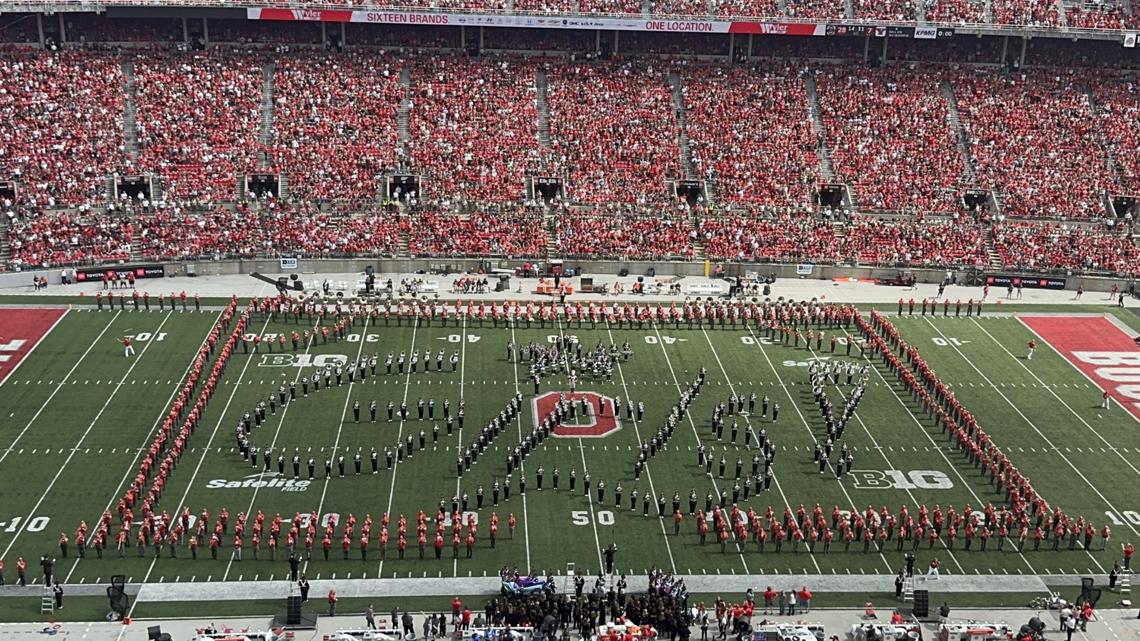 Ohio State Marching Band halftime show "Time and Change"