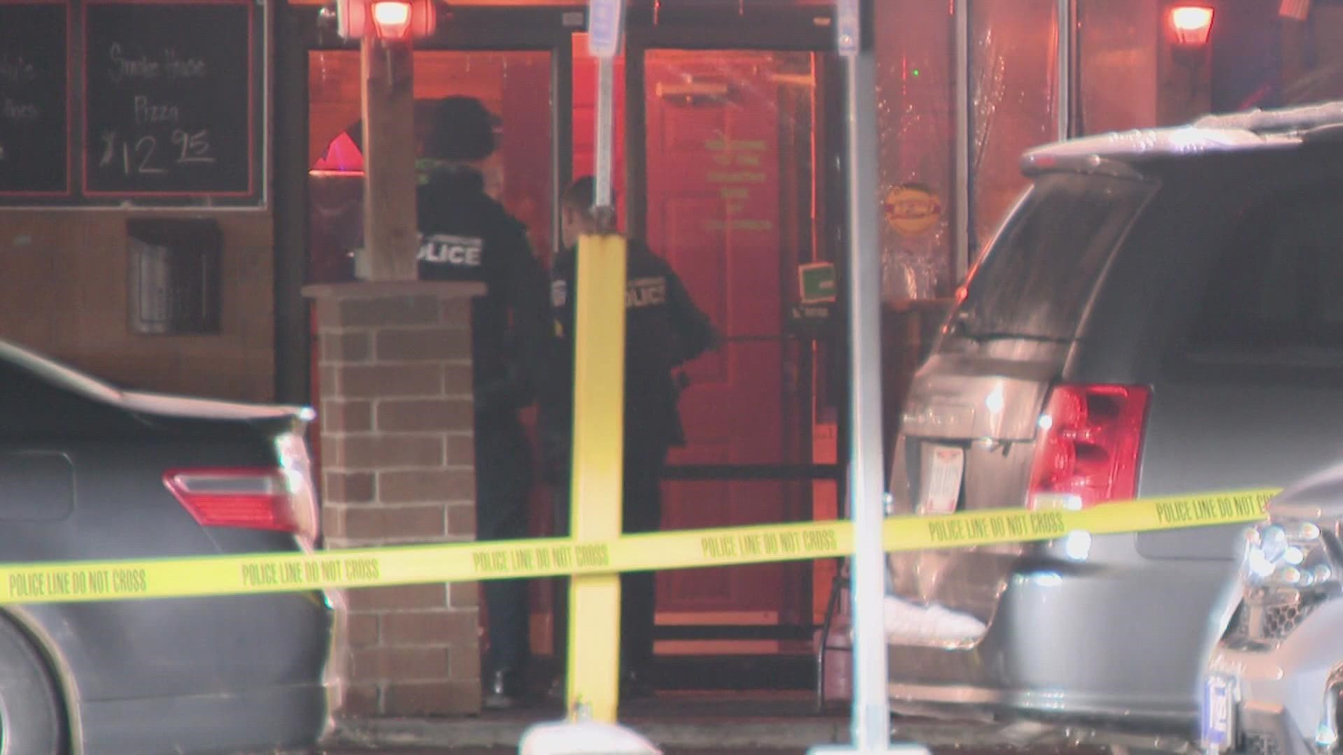 The shooting happened inside the Crazee Mule Pub & Grill at 11 p.m.