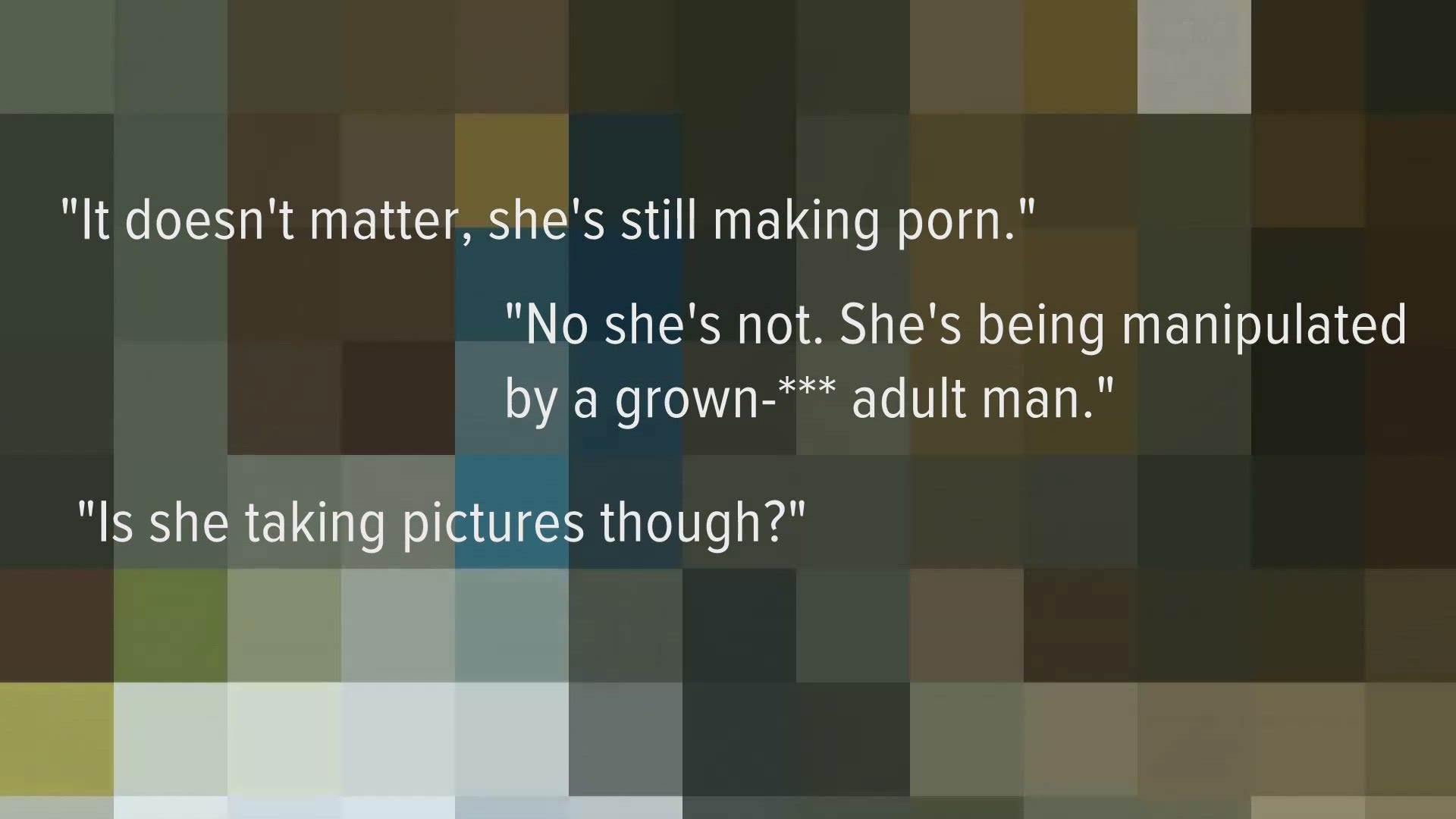 She said no porn