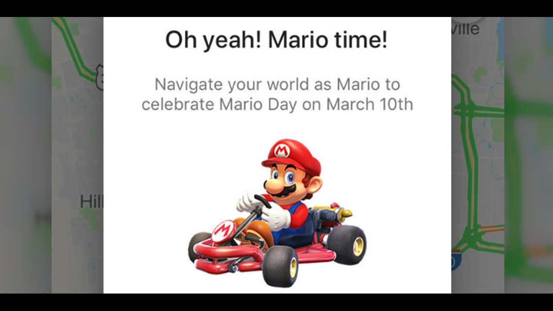 Mario comes to Google Maps to celebrate Super Mario Day