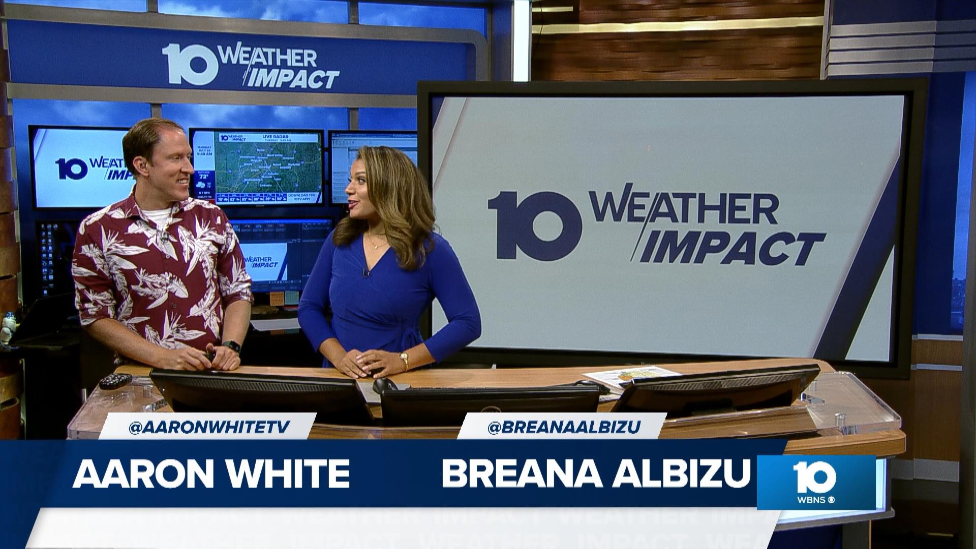 10TV's Breana Albizu joins Meteorologist Aaron White as he discusses the extreme heat today and tomorrow. He also breaks down when we could see a big cooldown!