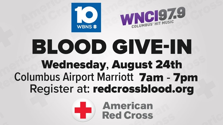 175 units of blood donated during Blood Give-In event hosted by 10TV, WNCI