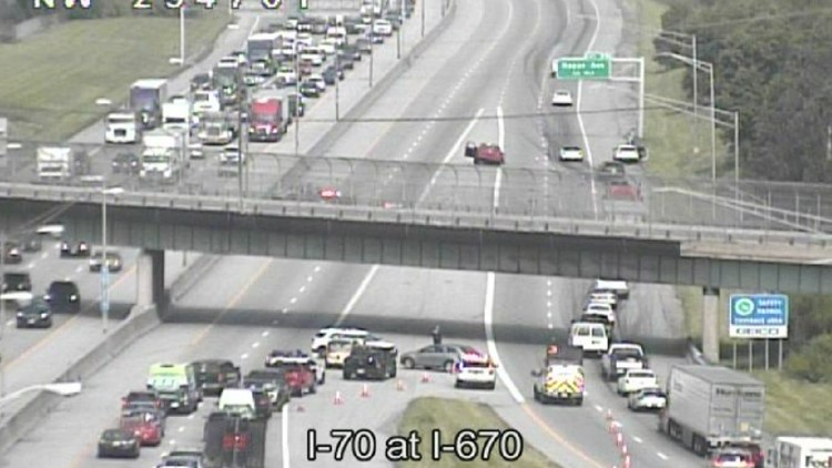 Woman dead, another hurt after crash on I-70 in west Columbus