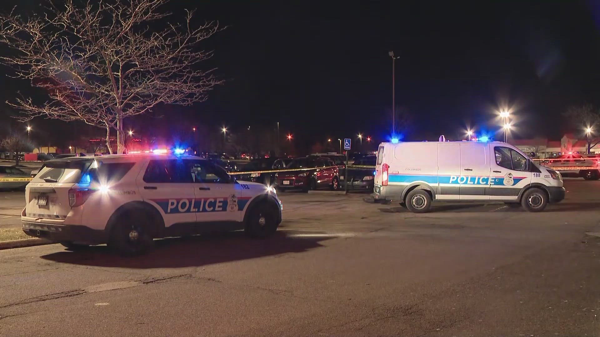 One person was shot during the fight and police describe their condition as "stable."