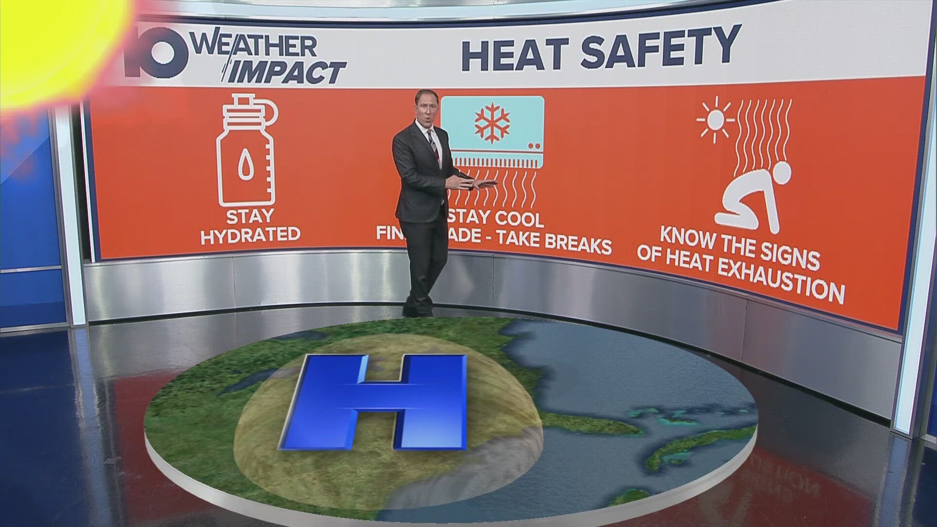 Staying hydrated, staying cool and knowing the signs of heat exhaustion are important when temperatures soar.