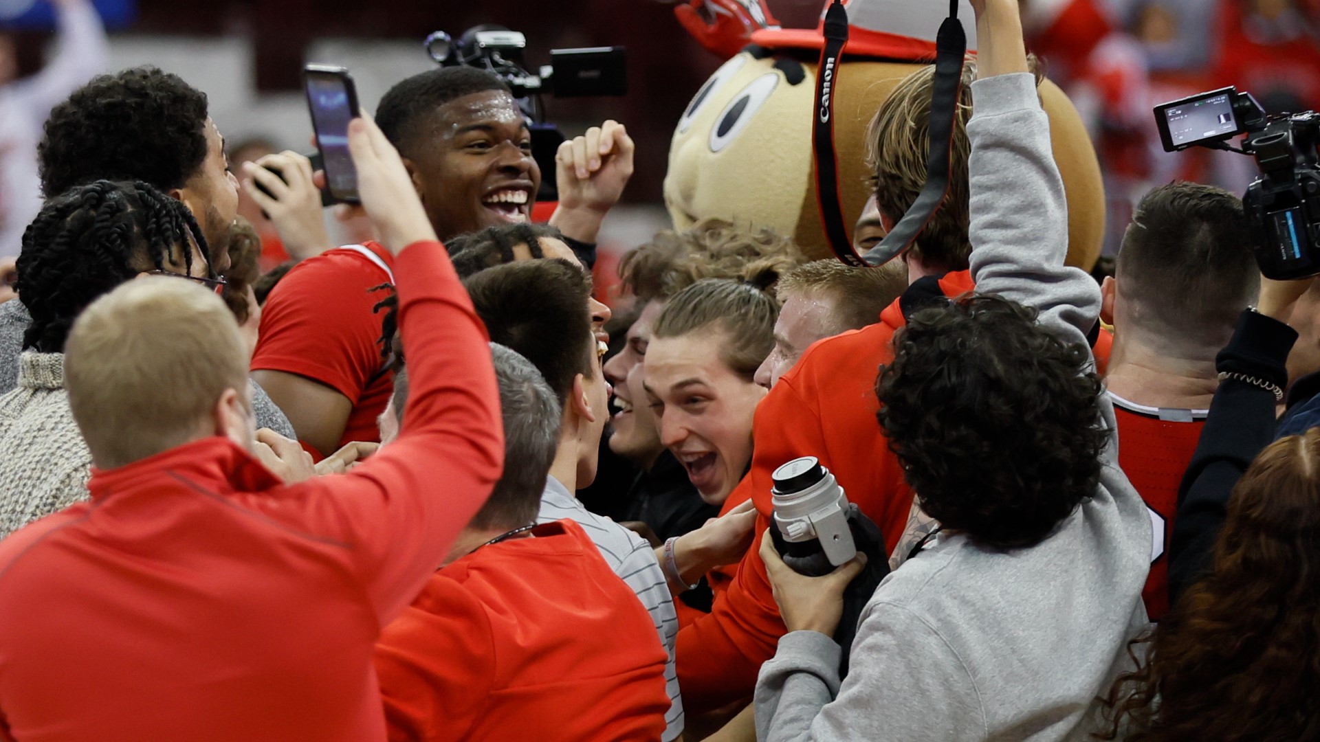 Ohio State fans were pumped up after the game Tuesday night.