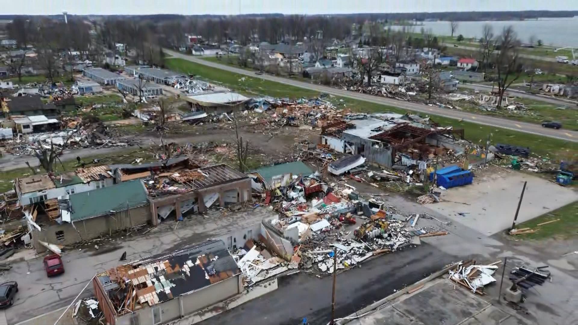 Drone video shows Ohio tornado damage near Lakeview | 10tv.com