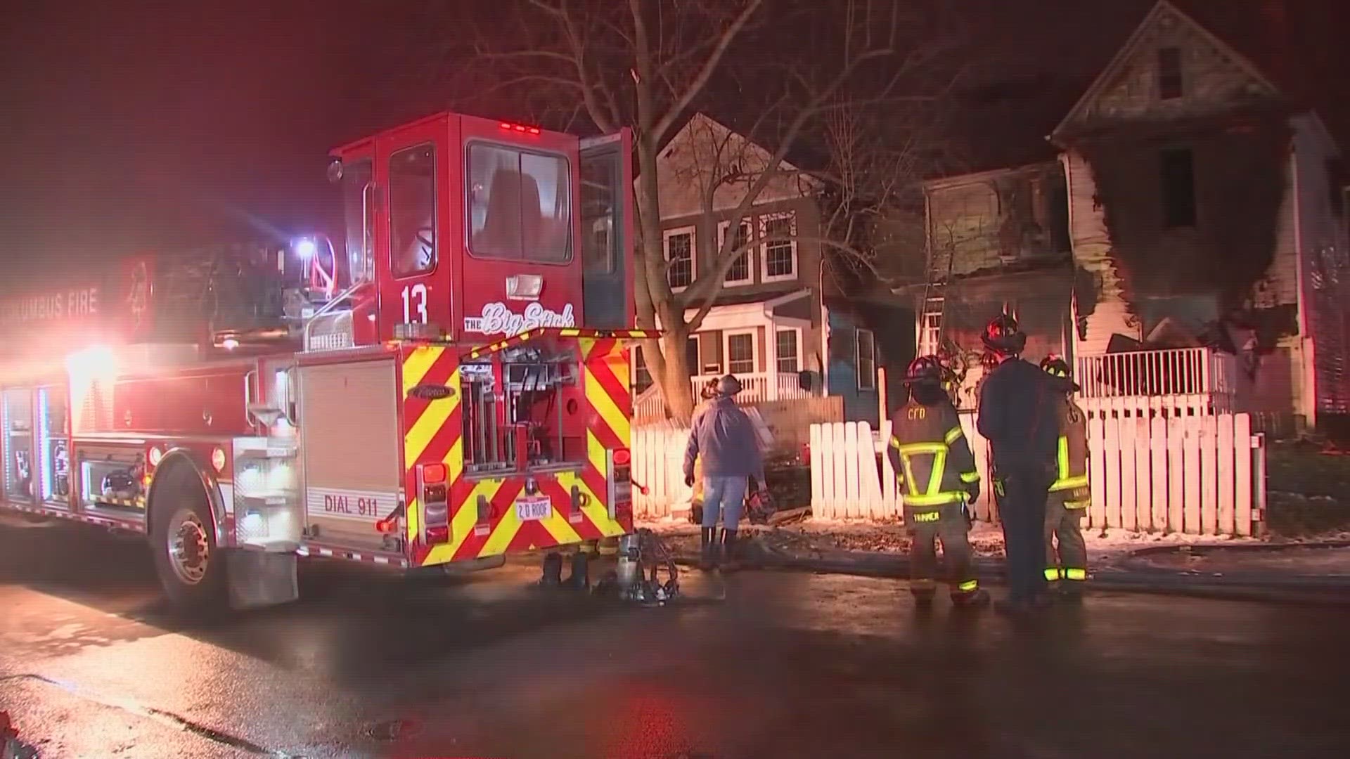 The fire started around 7:50 p.m. at a home located in the 1600 block of Genessee Avenue.