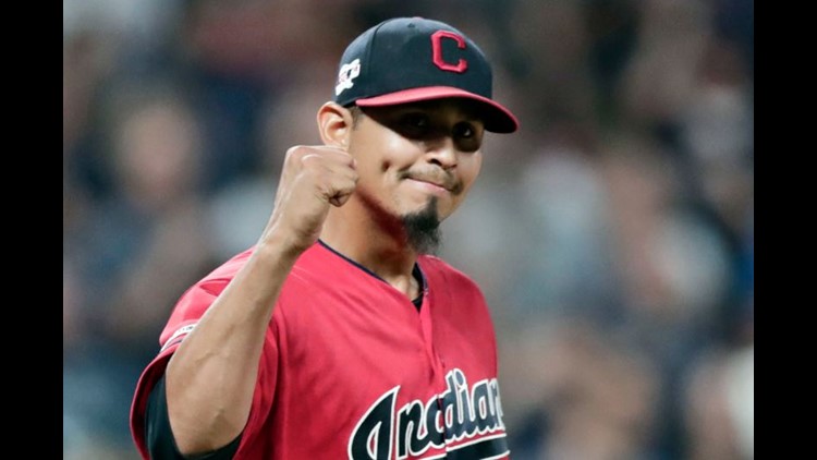 Undaunted by cancer, Carlos Carrasco wins 2019 Roberto Clemente Award for  charity work