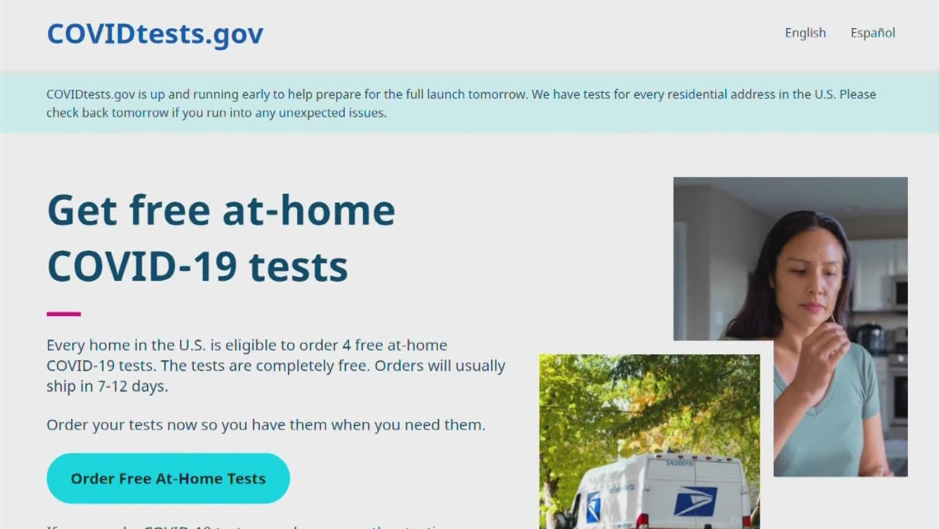 How to order free at-home COVID tests from the federal government | 10tv.com