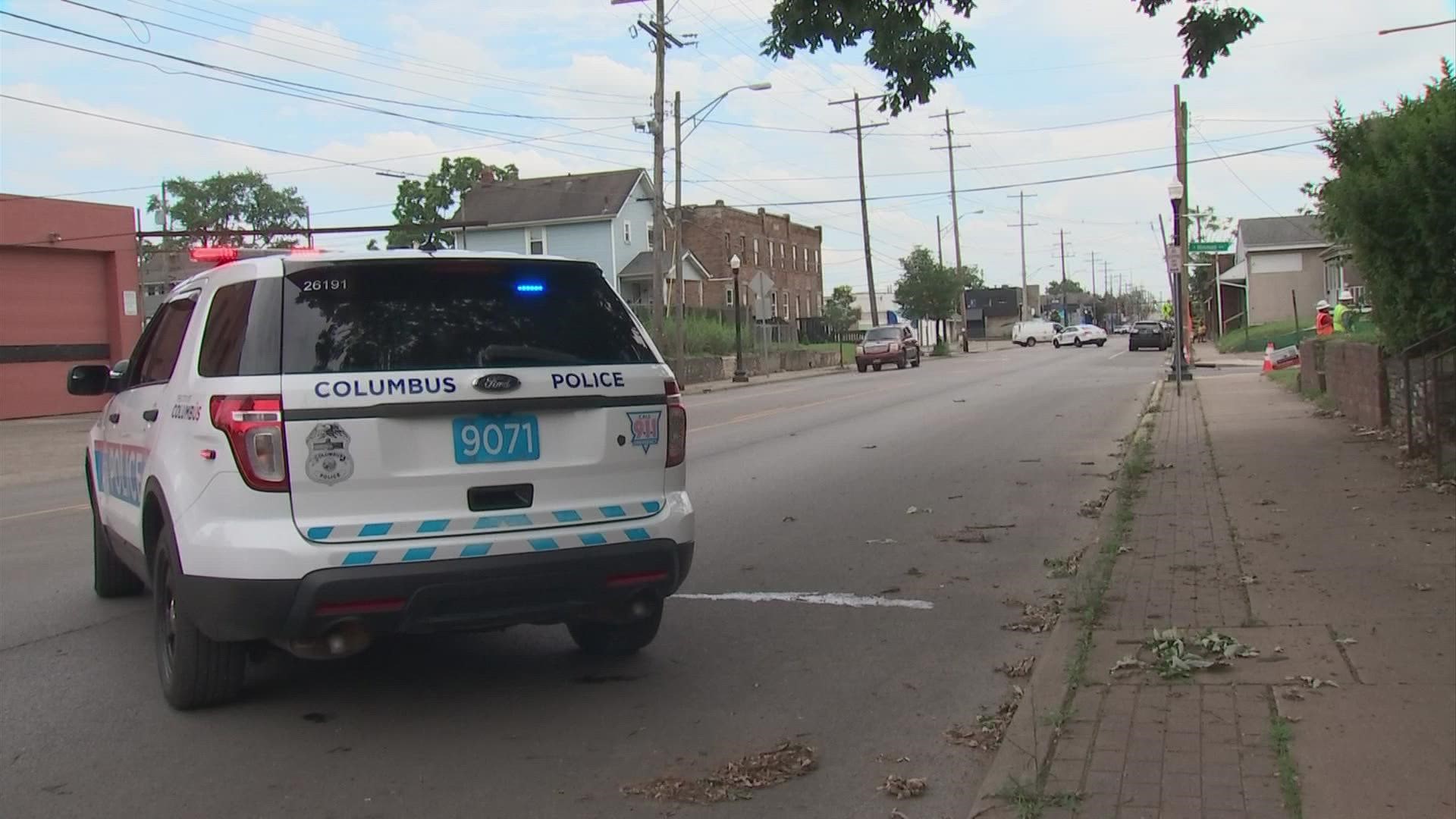 Officers were called to the area of West Broad Street and West Park Avenue at 1:50 p.m. for a report of shots being fired at people, according to police.