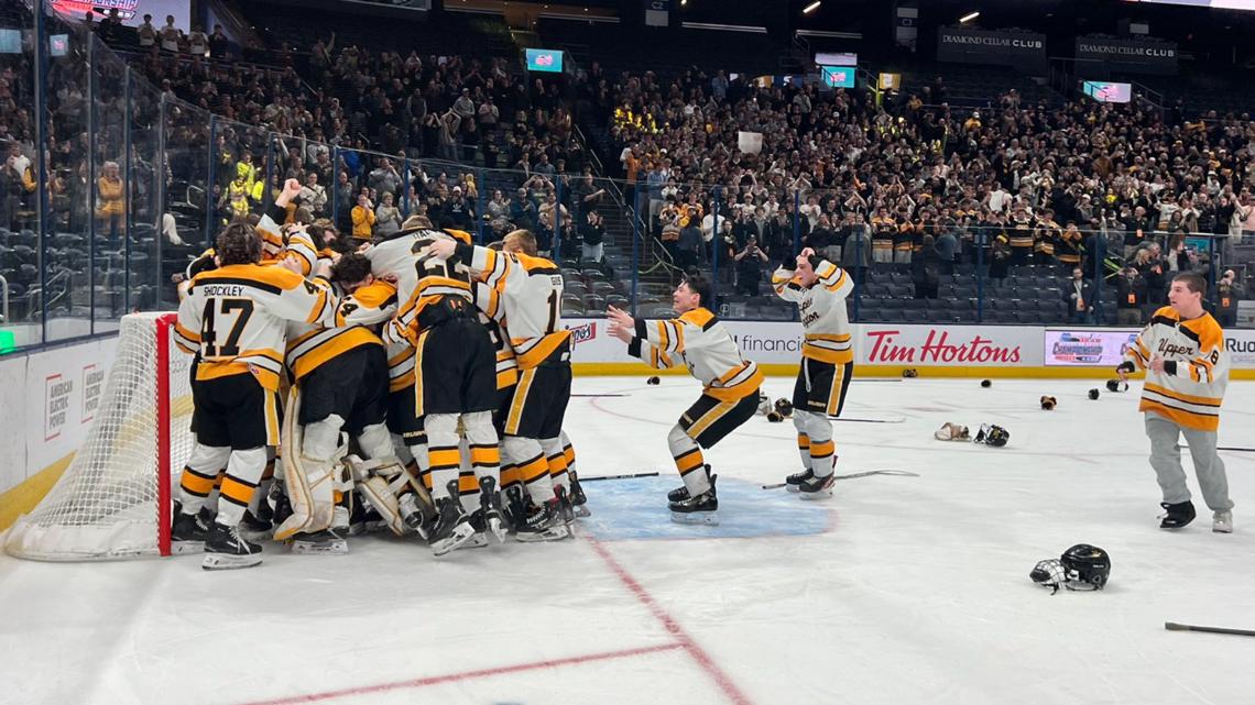 Upper Arlington ice hockey team wins 1st state title, beating Cleveland St. Ignatius 5-2