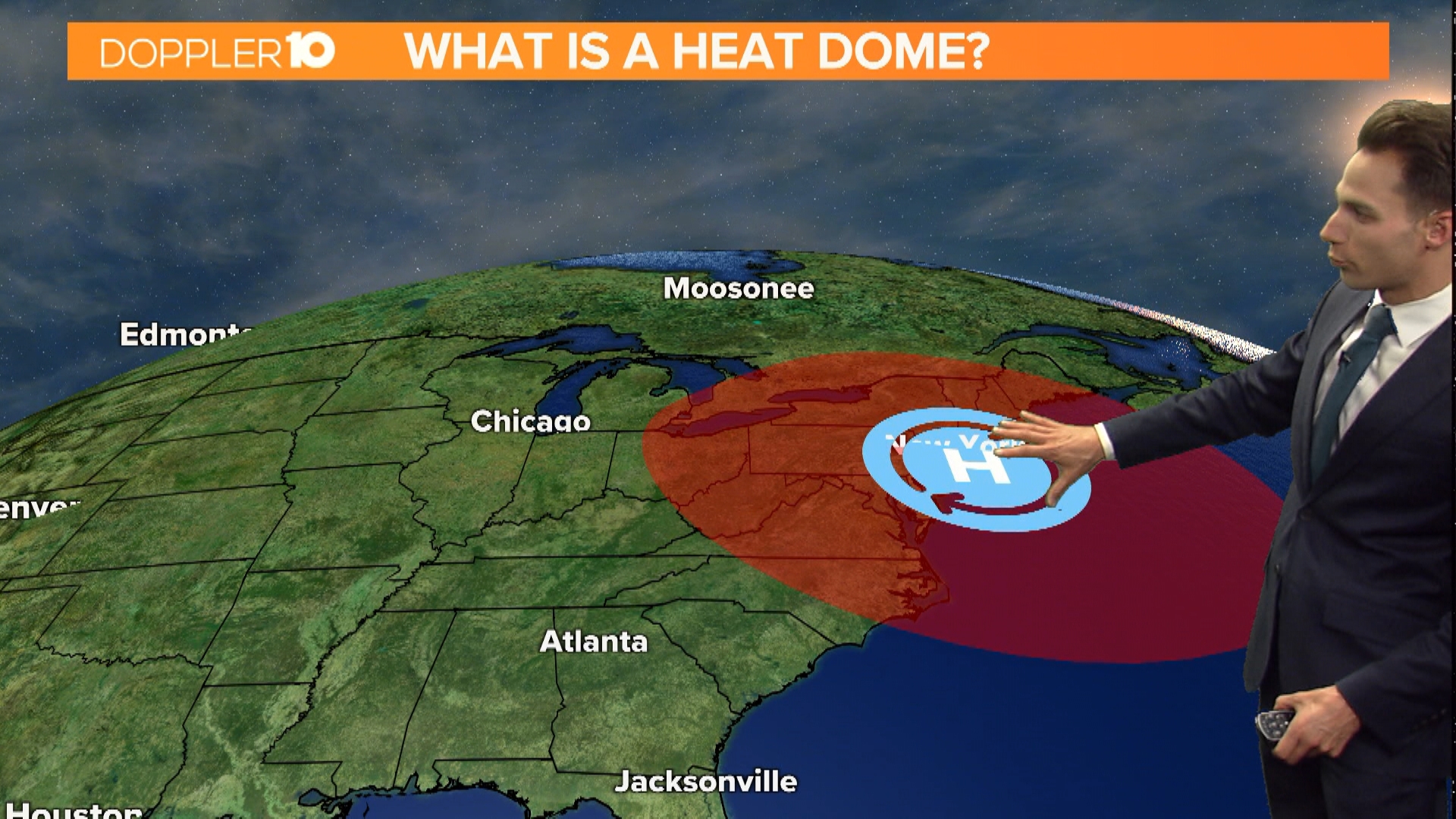 Doppler 10 Meteorologist Dylan Robichaud explains what a heat dome is and how it affects the temperatures in Ohio.