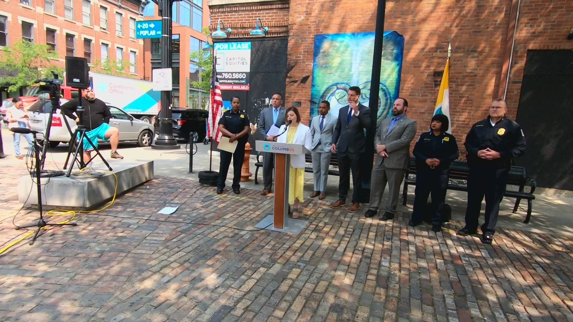 Columbus Mayor Andrew Ginther on Thursday announced a voluntary curfew for businesses in the Short North this weekend after recent shootings.
