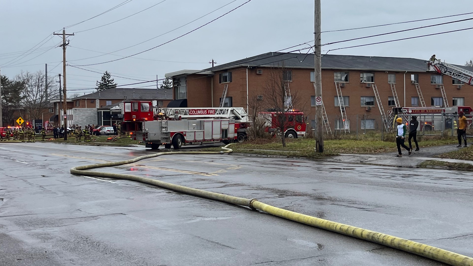 According to Columbus Division of Fire Battalion Chief Jeffrey Geitter, it was a two-alarm fire and was under control just before 12:20 p.m.