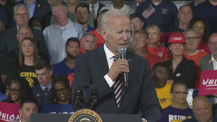 Biden delivers remarks on economy, talks about federal rule change to rescue pensions for workers