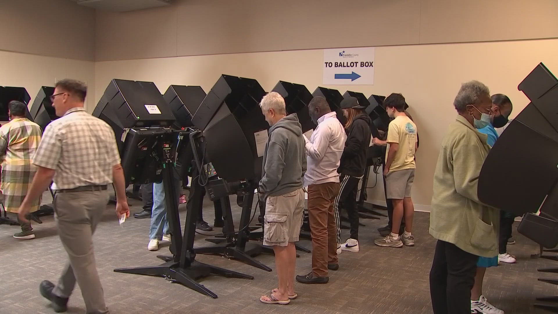 Voters say everything went smoothly on the first day of early voting in Franklin County.