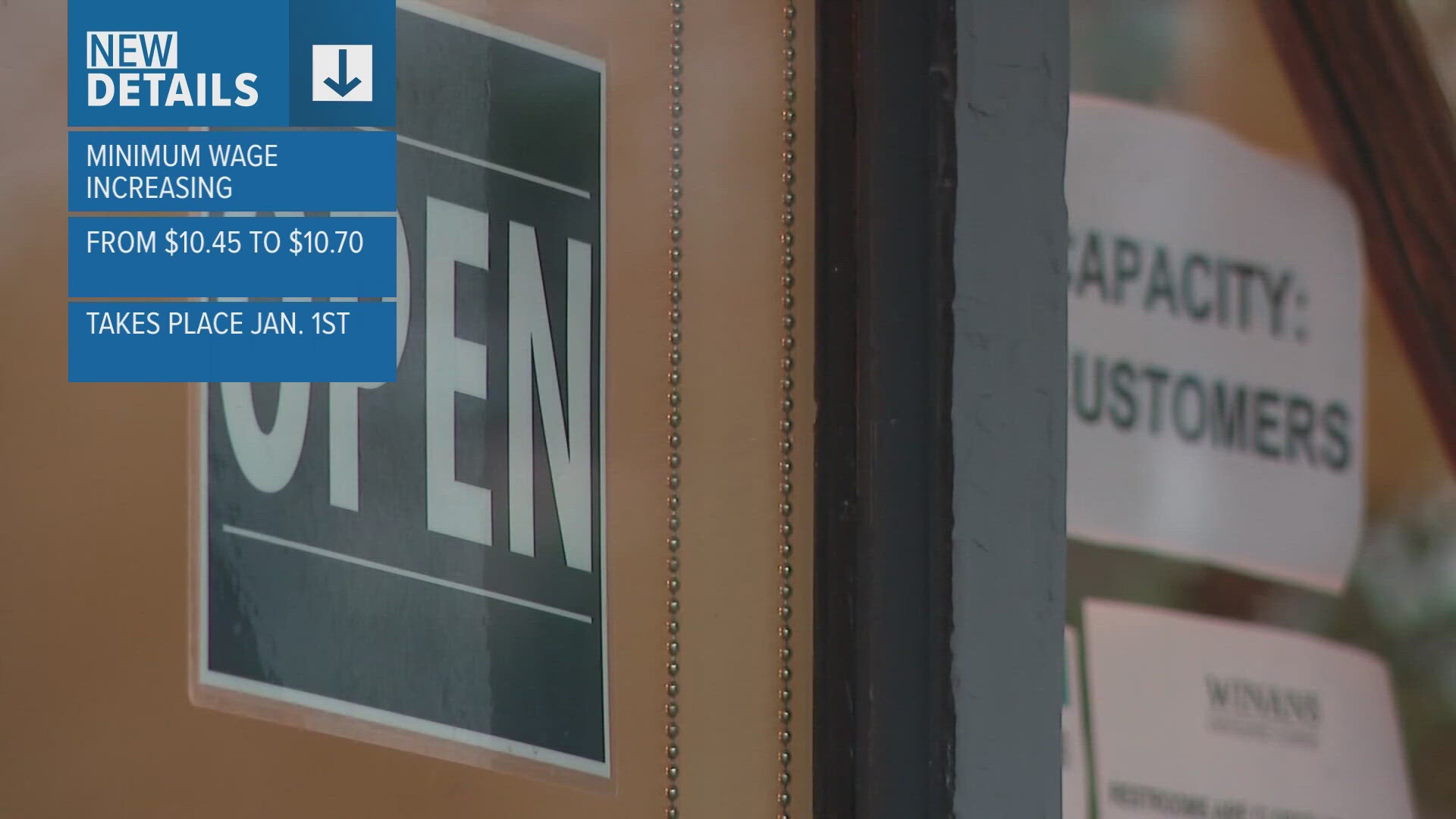 The current minimum wage in Ohio is $10.45 per hour for non-tipped employees and $5.25 for tipped employees.