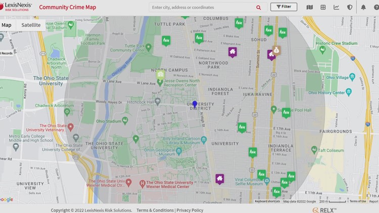 Ohio State creates crime map to help keep students safe