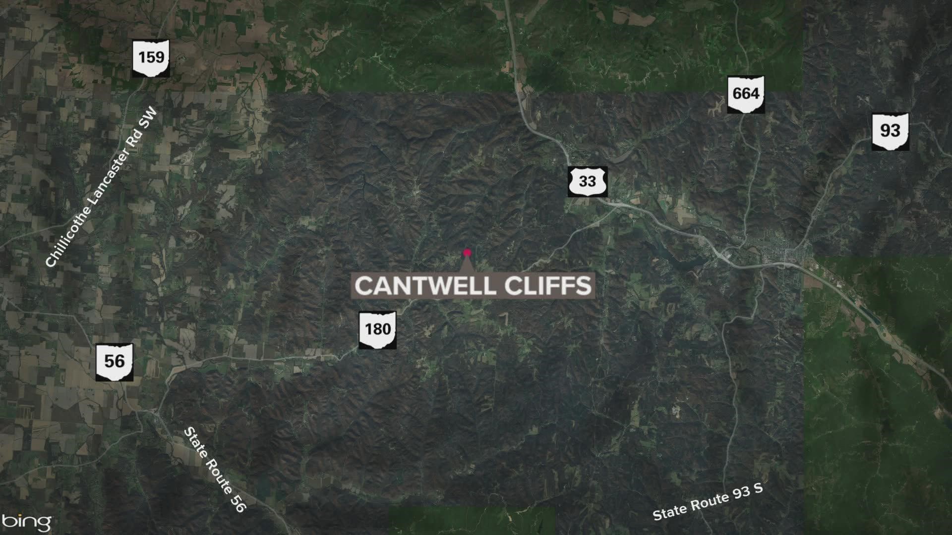 A camper found the person at the bottom of the cliff just before 6 p.m. on Wednesday.