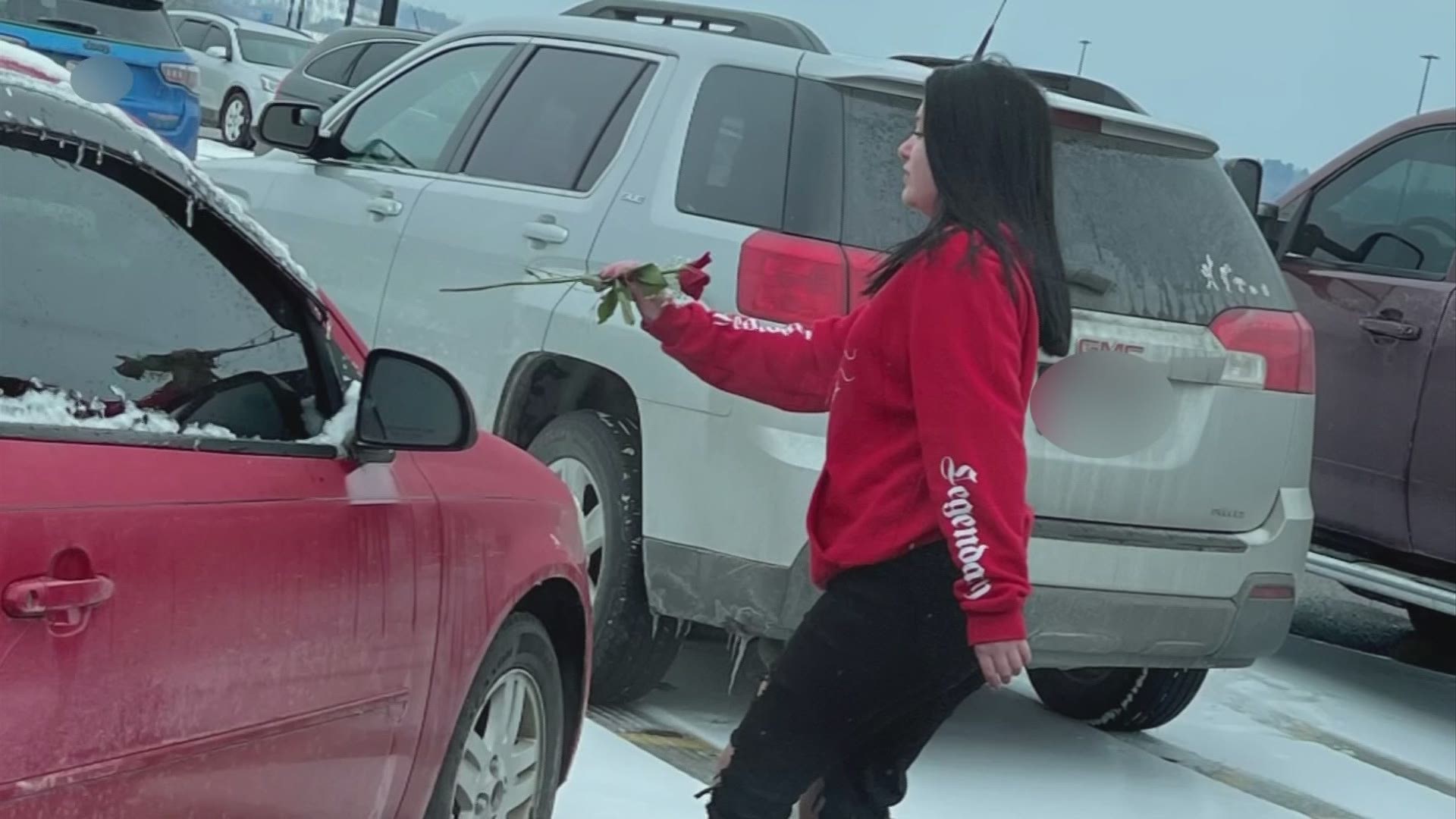 Dozens of roses were left on vehicles, leading people to call the sheriff’s office, which issued a warning about a potential tie to human trafficking.