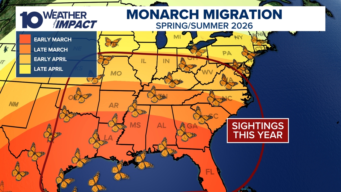 Monarch butterflies returning to Ohio