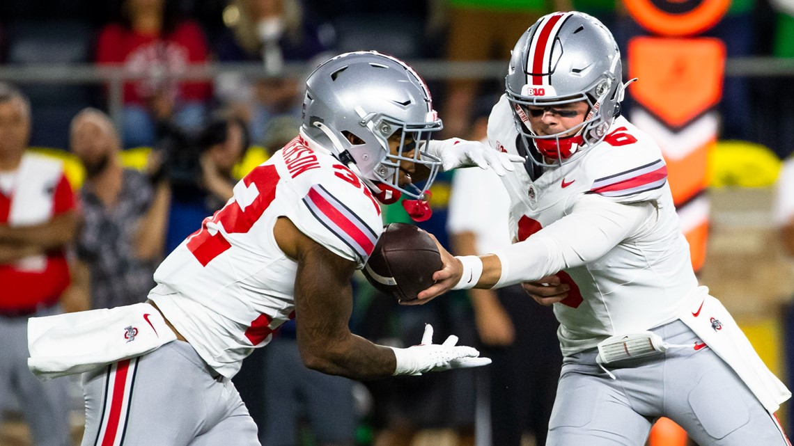 Ohio State climbs to No. 4 in Top 25 after win at Notre Dame