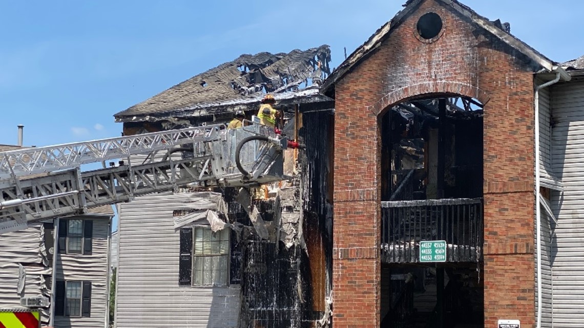 16 apartments damaged by large fire in Hilliard