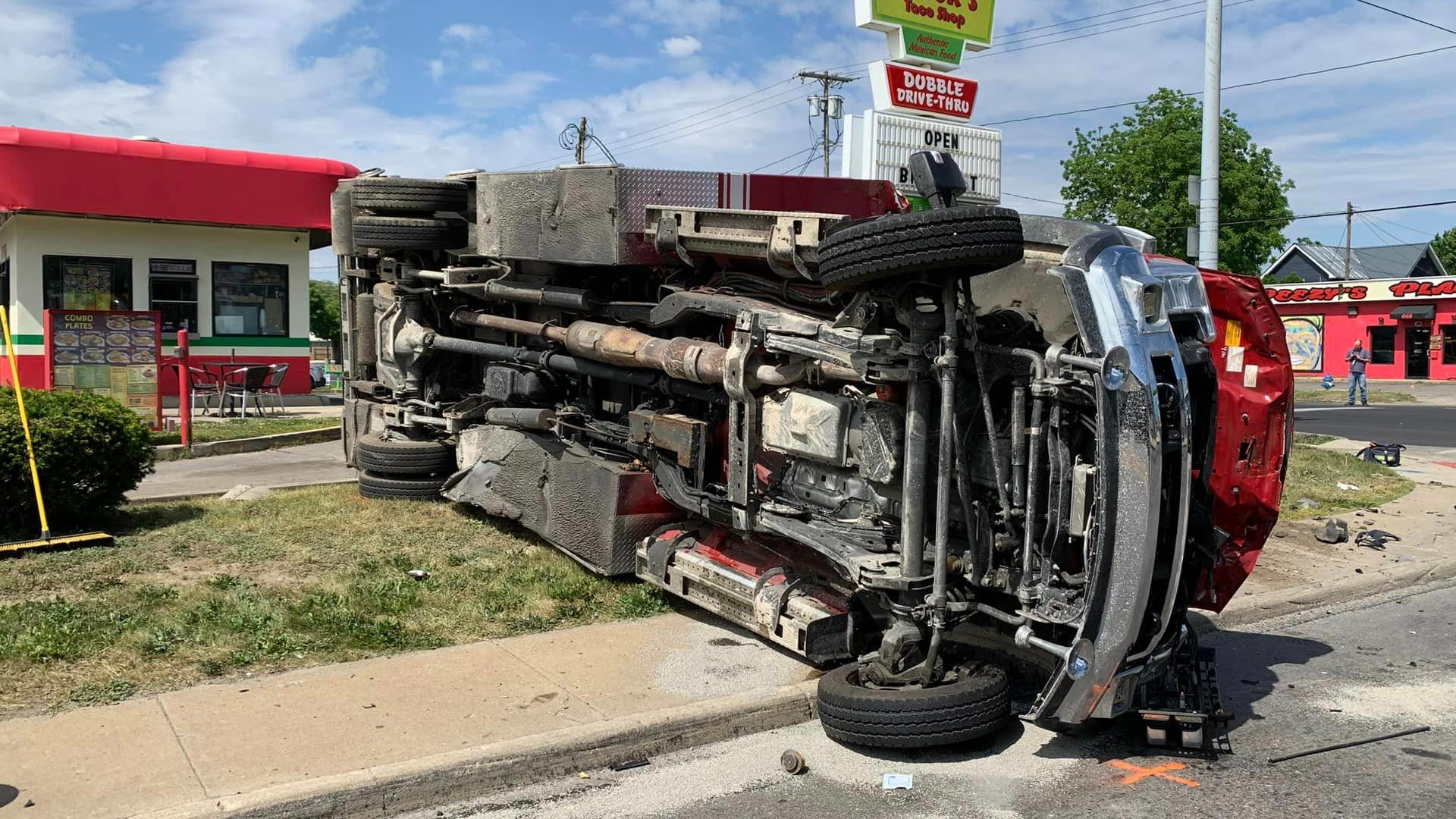 The Marion Fire Department said the crash happened just after 3 p.m. at the intersection of North Main and Fairground streets.