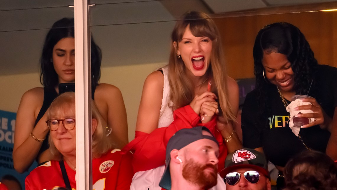Taylor Swift is a fan and suddenly, so is everyone else. Travis Kelce jersey  sales jump nearly 400%