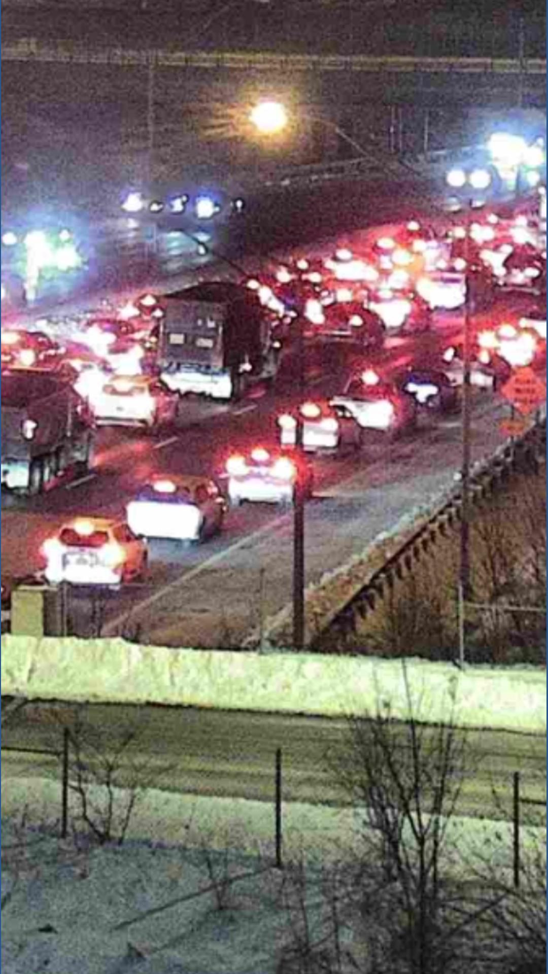 Crashes involving several vehicles caused by icy conditions on I-71 ...