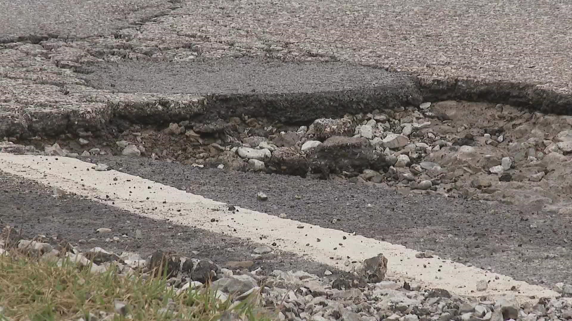 Crews with the Ohio Department of Transportation have also been out in the calm weather trying to patch the roadways.