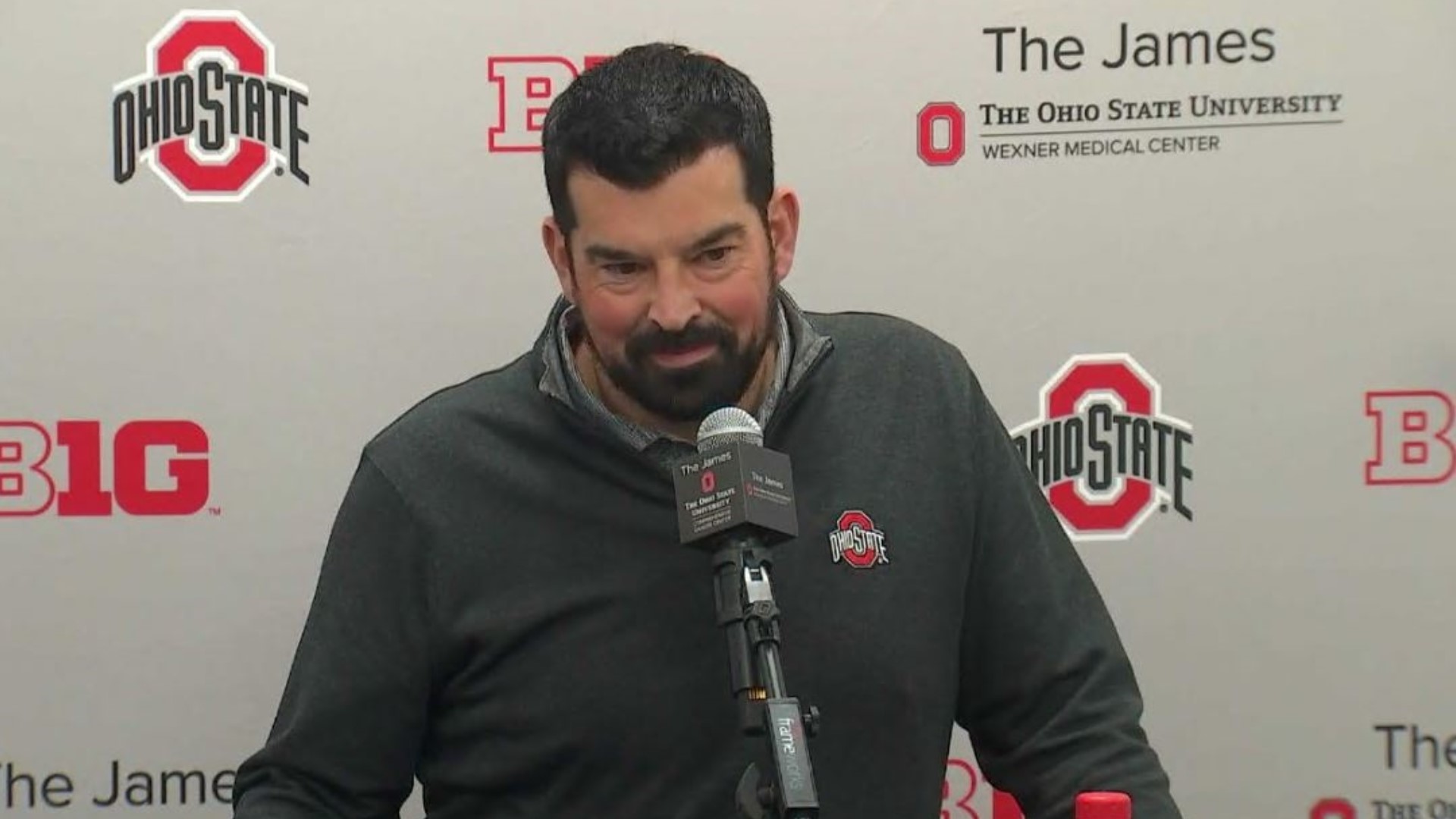Head coach Ryan Day discusses Ohio State's upcoming matchup against Michigan State.