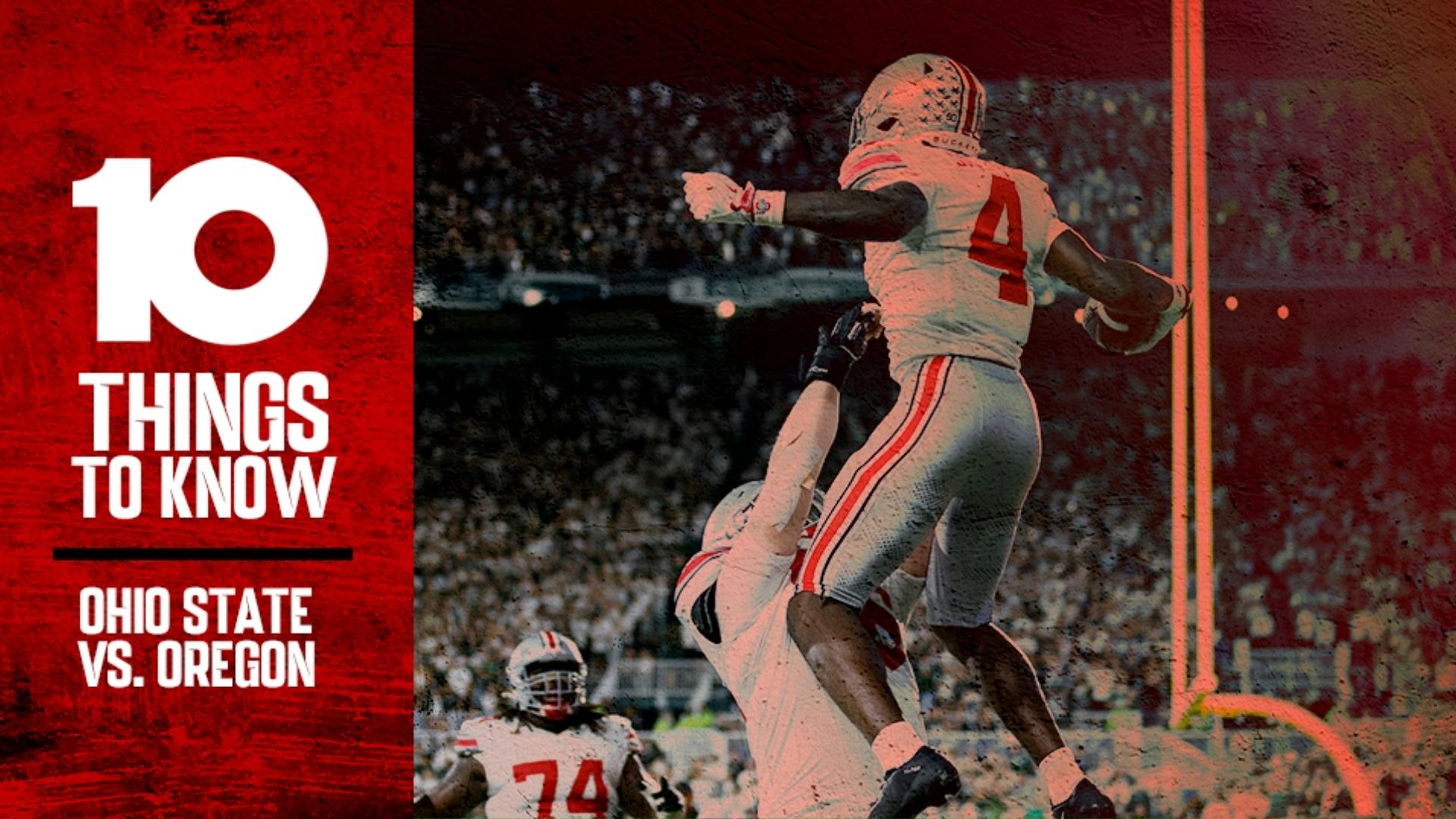 Ohio State hits the road to take on Oregon.