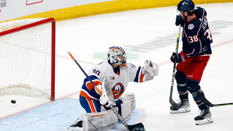 Jenner's OT goal lifts Blue Jackets over New York Islanders 5-4