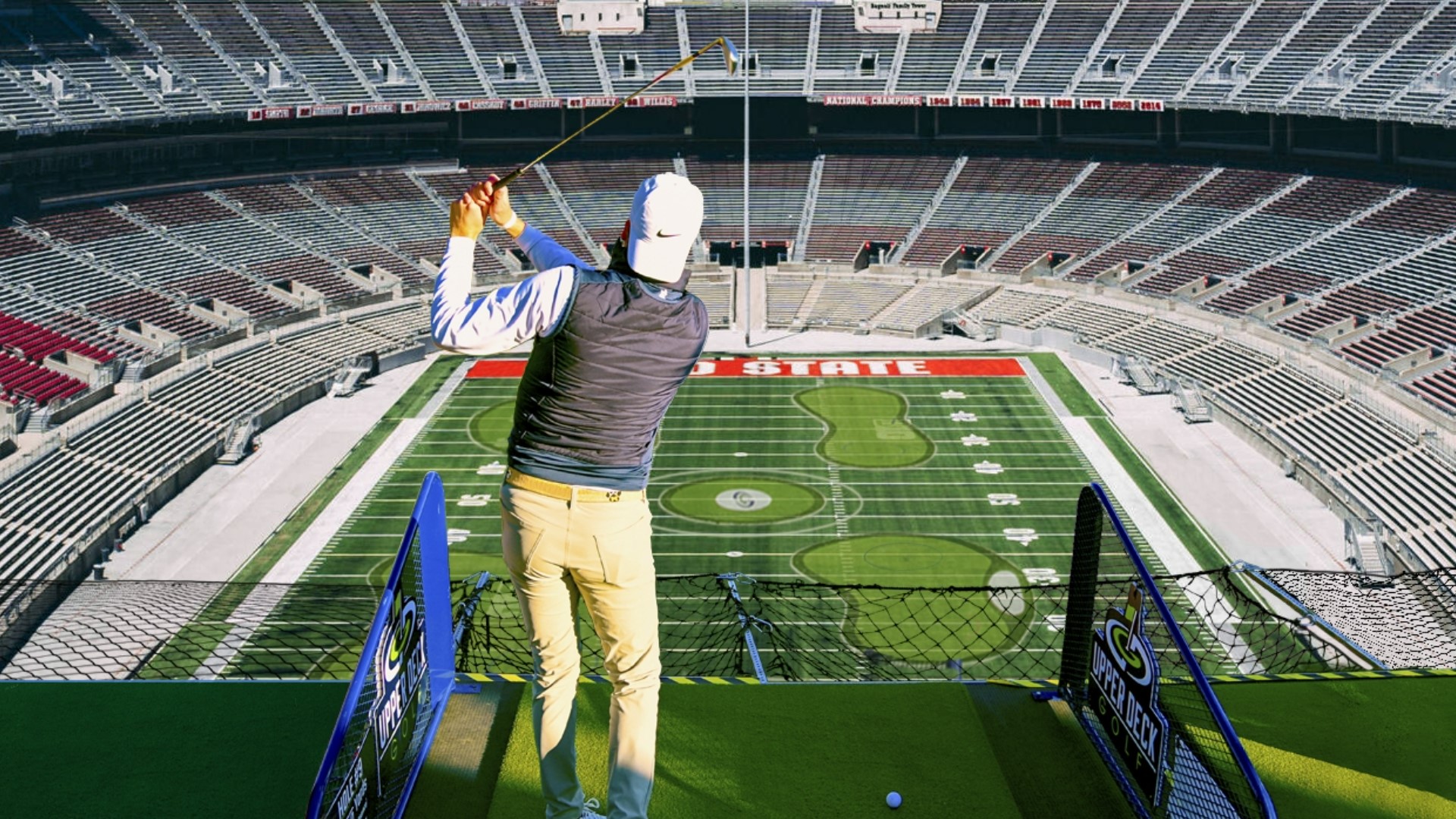 Upper Deck Golf is coming to the Shoe April 19-21.