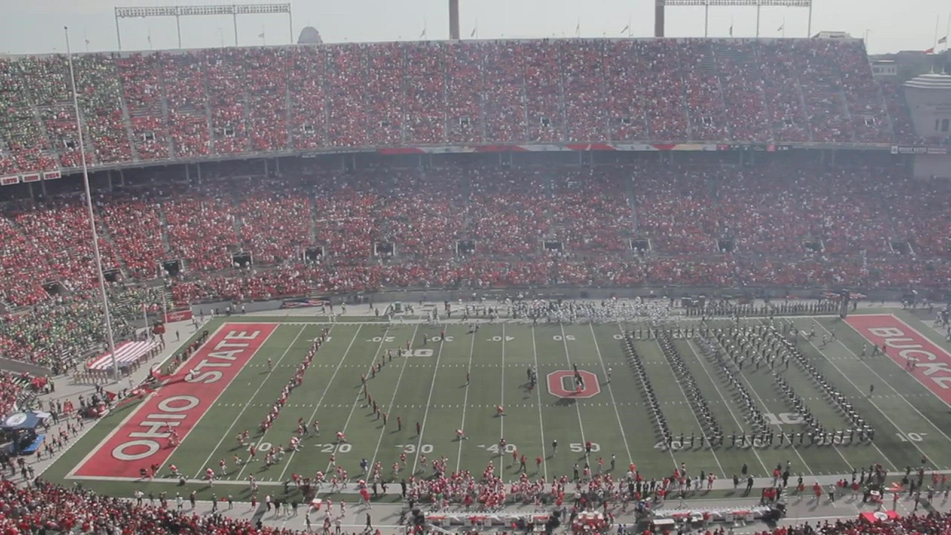 Prior to the national anthem, a moment of silence was held at Ohio Stadium Saturday before the Buckeyes' home opener against Oregon.