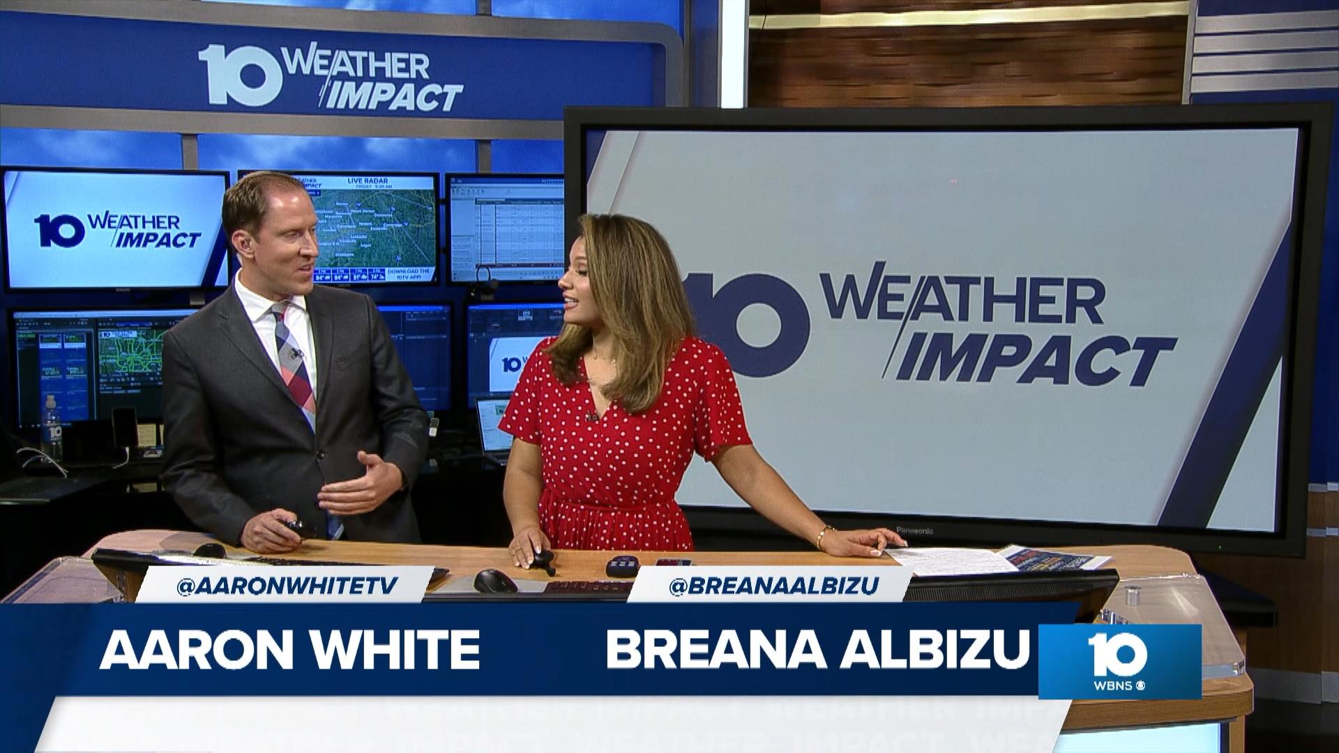 10TV's Breana Albizu joins Meteorologist Aaron White as he breaks down the upcoming heat wave in Ohio next week.