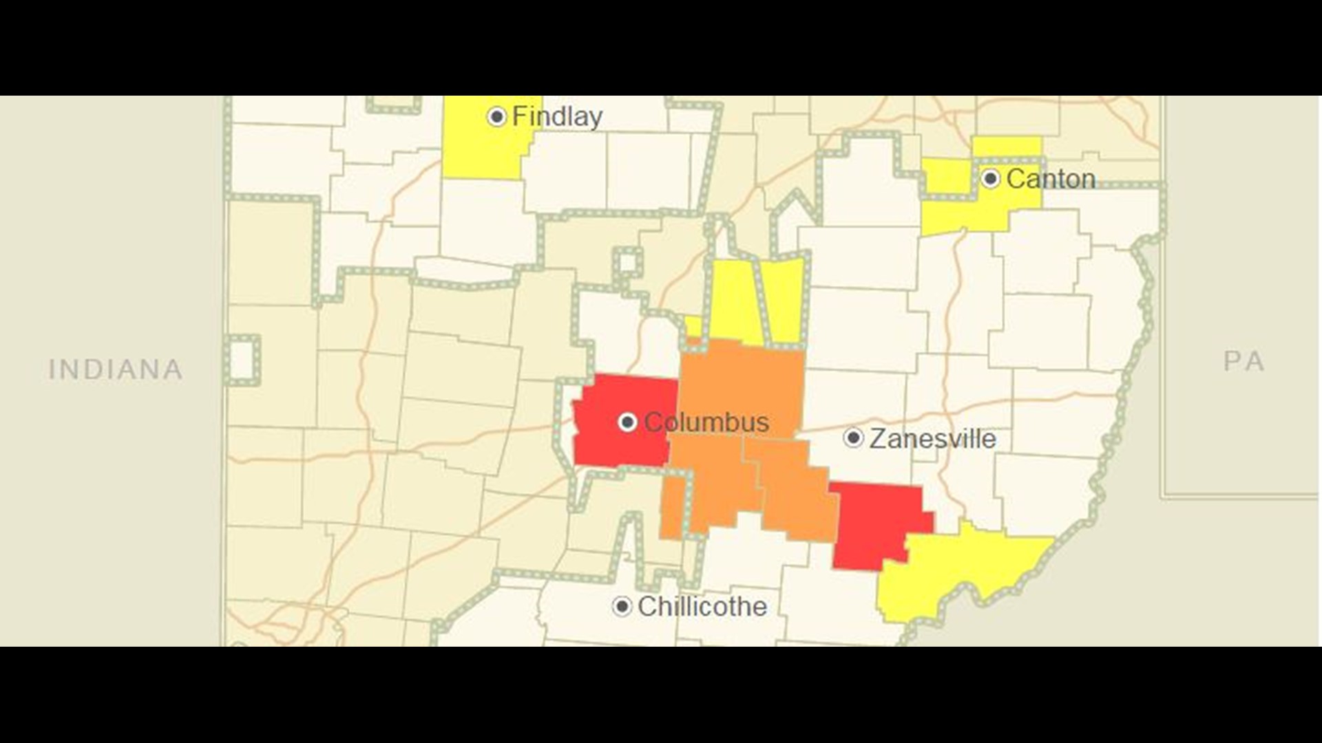 Severe weather causes power outages in central Ohio