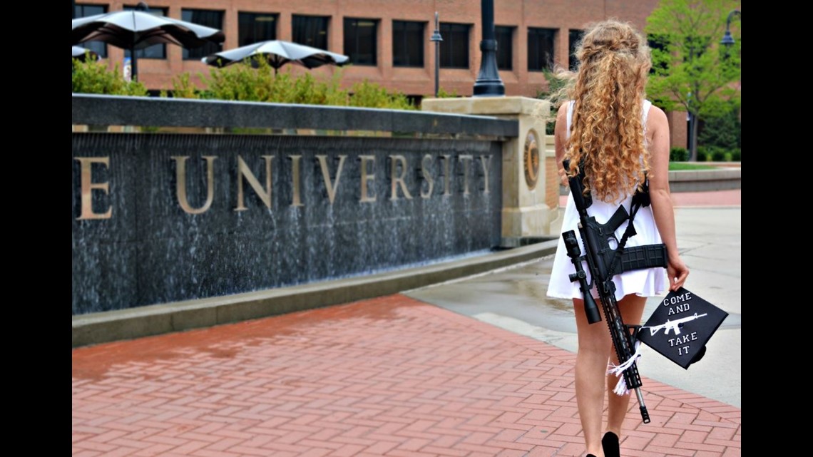 Come and take it”: Kent State graduate's gun photo goes viral