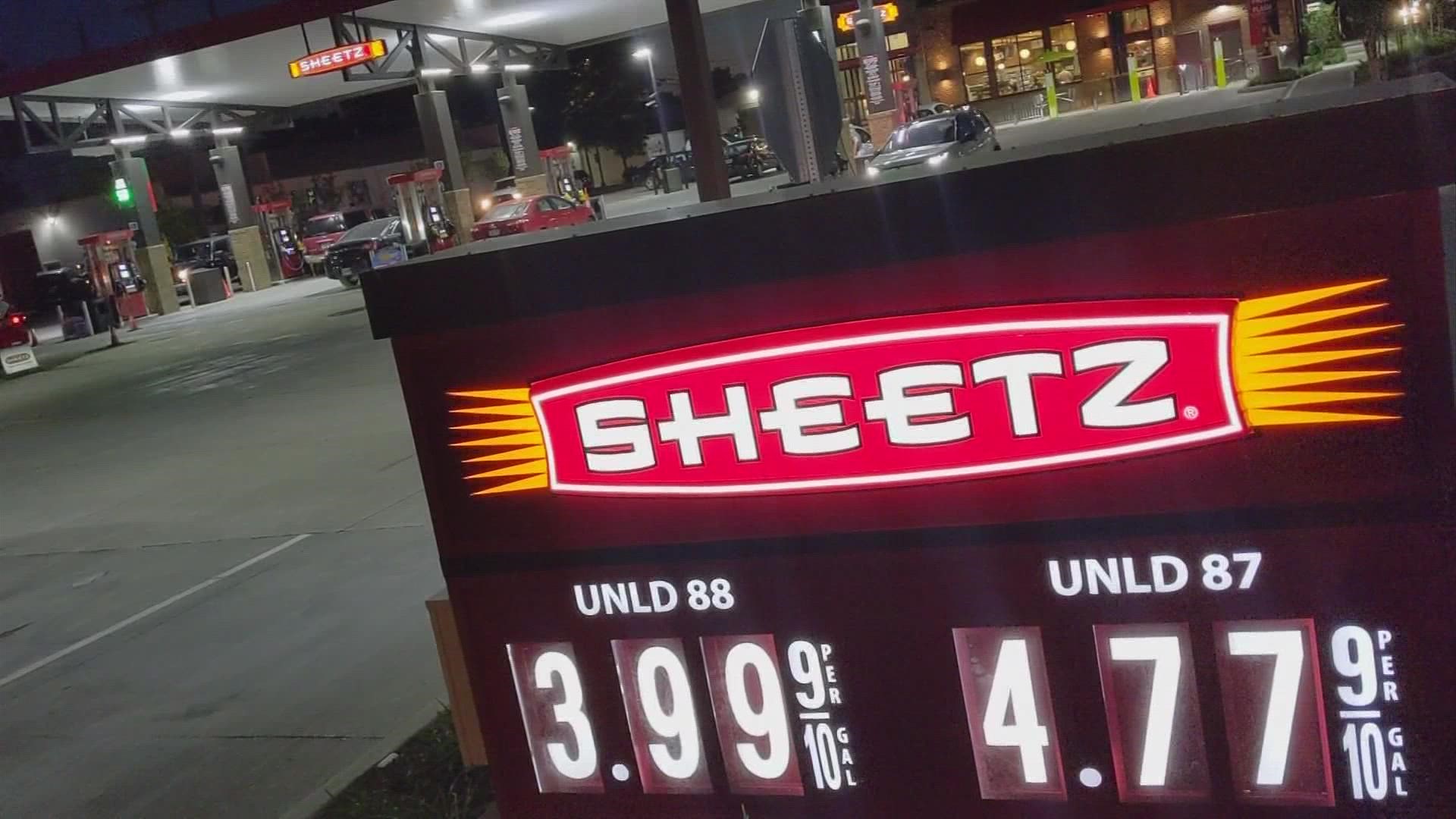 The gas company is reducing the price of its Unleaded 88 fuel to $3.99 a gallon and $3.49 a gallon for E85.
