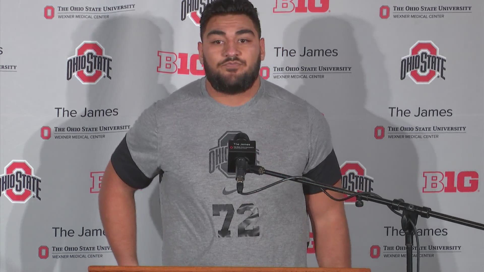 Defensive tackle Tommy Togiai discusses Ohio State's win over Indiana.