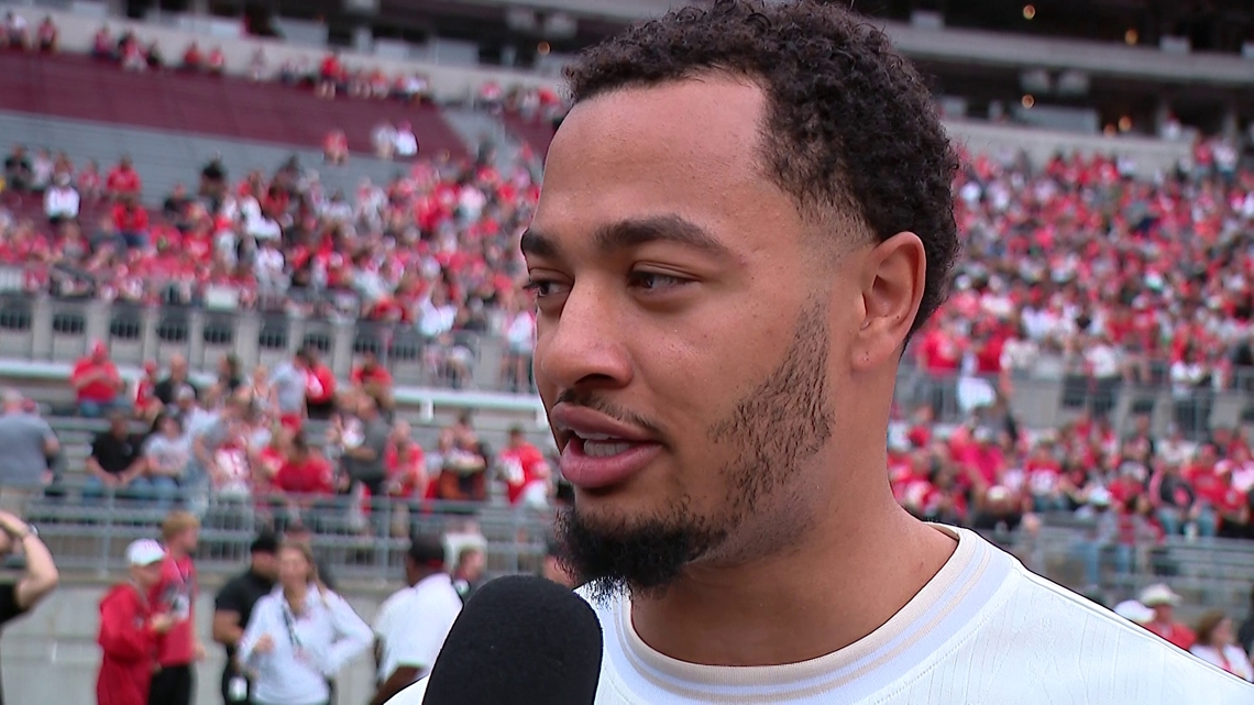 Jaxon Smith-Njigba interview | Ohio State spring game