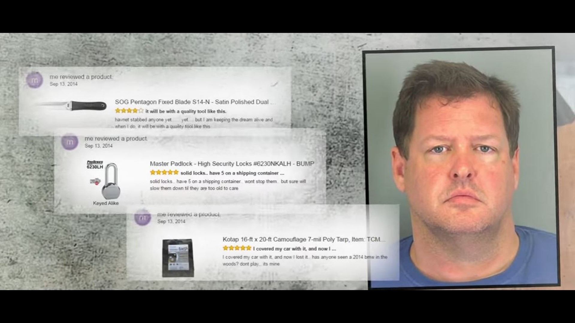 Chilling Amazon product reviews may be linked to alleged S.C. serial