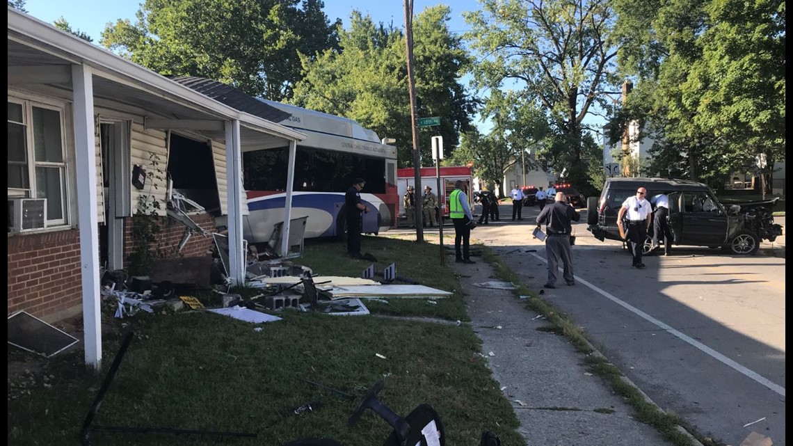 COTA Bus Slams Into North Columbus Apartment Building After Crash; 2 ...